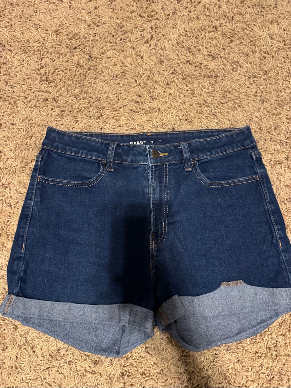 Old Navy Women's Dark Indigo Roll-Cuff Denim Shorts